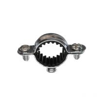 100 Colliers de fixation tube simple isophonique acier zingué 7x150 - Ø18