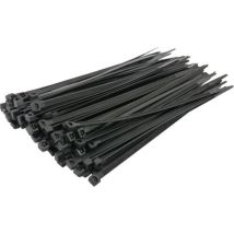Sodelec - Colliers De Cablage Nylons Noir - 200 X 2,5 Mm - 100 Pcs -s16868
