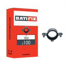 Batifix - 100 colliers simples isolés Ø18mm acier zingué
