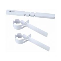 100 etichette per alberi in plastica per piante, 2 x 21 cm, per avvolgere le piante (bianco)