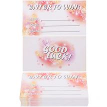 Feiyue - 100 feuilles de billets de tombola vierges, cartes de vote, accessoires de vote, billets, fête de jeu