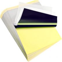 100 Feuilles Papier de Transfert de Tatouage - Format A4 Papier Carbone Pochoir, papier calque de tatouage de papier graphite