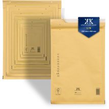 Kk Verpackungen - 100 Luftpolster-versandtaschen I9 I/9 320x450mm (außenmaß) Din A3+ Braun