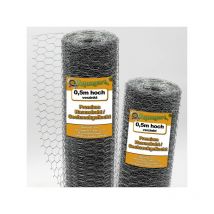 Aquagart - 100 m grillage à maille hexagonale, grillage de poulailler, grillage pour enclos à lapins 50 cm