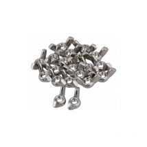 Ikodm - 100 pcs Ecrous Papillon en Acier Inoxydable Écrous à Ailettes Oreille Boulon de Serrage Outils de pour Bricolage - M4
