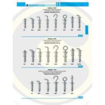 100 Pcs Elematic T61 / Gm9 Ancres Fischer Cheville 9x40 Mm Crochet Moyen