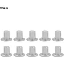 100 pcs M2.5 3/4/5 mm rivets en aluminium à tête plate rivets solides fraisés (M2.5 3)