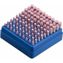 Tonchean Accessoire Pour Une Meuleuse,100 Pièces Polissage Abrasif Monté Pierre Outil Rotatif Meule Pour Outils Rotatifs Dremel Tige 3mm
