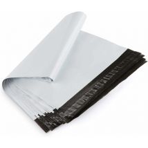 100 pcs Sacs d'expédition Plastique 35 x 45cm Enveloppes Plastique Sacs d'expédition Couleur Blanc Pochettes Postales Imperméable et Indéchirable-Fei