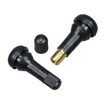 100 Pcs TR413 Valve Pneu Voiture, Universal Valve Tubeless Valve Auto de Caoutchouc Valves en Caoutchouc Snap-in Jantes pour la Plupart des Voitures,