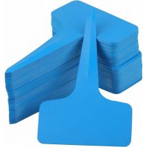 100 Pezzi Etichetta Pianta Etichetta Piantina Orto Piantare Plastica Esterna Impermeabile,Blu,10x6CM