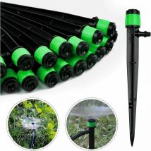 Lucky-88 - 100 pièces Goutteur d'irrigation, 360 degrés Adjustable micro Sprinkler