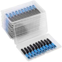 100 Pièces Adaptateur De Connecteur, Connecteur De Fibre Optique Intégré Sc Adaptateur De Connexion De Connecteur Rapide Rapide À Froid Pour