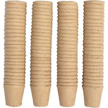 100pcs Biodegradable Seedling Pot, Biodegradable Seedling Pot, Seedling Pot, 8cm Round, Home Garden Tools