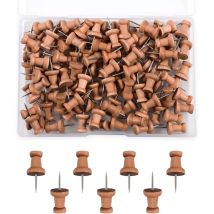 100 Pièces Bois Punaises Punaises De Carte Épingles De Marquage Punaises De Carte avec Pointe en Acier pour Projets d'Artisanat De Tableau