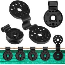 100 Pièces Clips Plastiques pour Toile d'Ombrage, Clips de Fixation Brise Vue, Clip Spécial avec Oeillet pour Toile, Pergola, les Serres et la