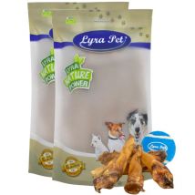 100 pièces oreilles de bovins Lyra Pet env. 5 kg + balle de tennis