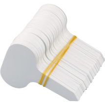100 Pièces Etiquette Pour Plante, 5X7CM Etiquettes Jardin Exterieur,Etiquettes Semis Réutilisable,Etiquette Plantation Potager-Blanc
