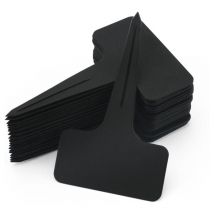 100 Pièces étiquettes Plante épais,étiquettes Plastique Jardin,étiquettes semis réutilisable,étiquette potager Exterieur Noir