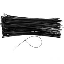 Axel - 100 pz fascetta cablaggio in nylon nera per cavi elettrici 4,8x290 mm