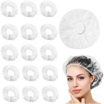 100 Stück Einweg-Duschhauben, dick, wasserdicht, elastisch, Duschhaube, Einweg-Badekappe, wasserdichte Haarkappen für Zuhause, Hotel, Spa und