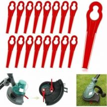 100 Stück Ersatz-kunststoffklingen, Kunststoff-rasenkantenschneidklingen Für Rasenmäher, Garten- Und Rasenkantenschneidklingen (rot).