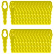 100 Stück Ersatzklingen, Kompatibel Mit Ryobi-trimmer, Doppelt Gezahnte Klingenköpfe Rac155 Rac157 Rac158..debuns