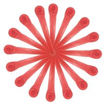 Moonstars - 100er-Pack Kunststoffklingen kompatibel mit Gardena-Rasentrimmer, Ersatzklingen für Gardena-Rasentrimmer und Akku-Rasentrimmer.