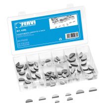 100 tlg federkeile sortment set scheibenfeder Fervi 0263