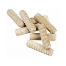 100 tourillons bois chanfreinés 8 x 60 mm
