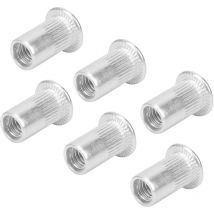 Sjlerst - 100 Uds tuercas de remache ciego Nutserts de aluminio M5 insertos de tuercas de remache tuercas de remache roscadas