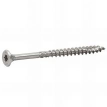 100 Vis bois 5 x 70 mm tête fraisée Torx Inox A2
