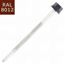 Scell-it - 100 Vis pour bacs acier d. 6 mm l. 105 mm zamatop-p TH12 pour l'IPN - ral 8012