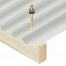 Scell-it - 100 Vis étanches pour fibres-ciment inox d. 6,5 mm l. 130 mm fibrotop-w TH8 pour le bois