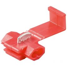 100 x connettore rapido ruba corrente 0.5-1.5 mmq rosso