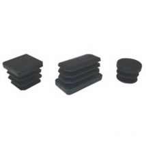 100 x embouts ronds 35 mm plastique noir