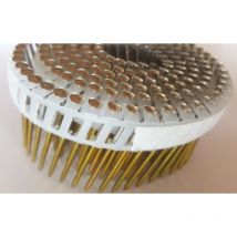 Aboutils - 1000 clous rouleaux plats 15/16° 2.5 x 50 crantés Inox A2 Bombée (5 rouleaux)