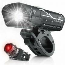 1000 Lumen Usb Rechargeable Bike Light Set, 3 led Phare De Vélo Super Lumineux Phare Ipx5 Étanche Vélo Sécurité Lampe De Poche 360 Rotation 3-Switch