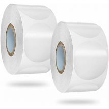 1000 Pièces Étiquette de Sceau Transparent 1Pouces Autocollants Enveloppe Ronde Étiquettes Autocollants Rondes Transparentes-