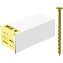 Spanplattenschraube 3,5 x 25/18 mm – gelb verzinkt – Senkkopf mit PZ-Antrieb – E-Normpro