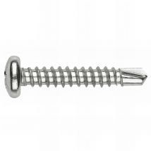 Index - 500 vis autoperceuse ph tête bombée 4,2 x 19 mm Inox A2 pour tôle et pvc - ABRA24219