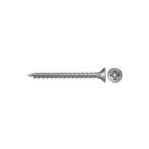 FISCHER 670033 PowerFast II FPF II CZF 3,0x25 BC 1000 con cabeza avellanada, engarce PZ, rosca total y cincado