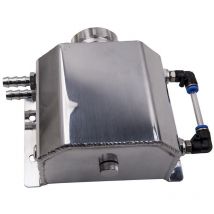 Unbranded - 1000ML Alloy Aluminium Car Engine Oil Catch Can Breather Tank Bottle Reservoir