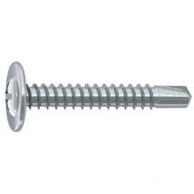 Ambrovit - 1000PZ vite autoperforante tmt ranellata cava ph in acciaio zincato bianco - MM.4,2X22