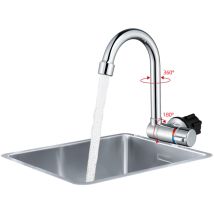 1002 Évier De Cuisine Rv Pliable Chaud Et Froid, Robinet G1/2, Pièce En Céramique, Noyau De Valve En Cuivre, Évier De Yacht Rv Rotatif À 360 Degrés, 