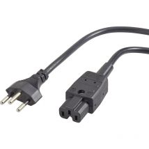 1008287 Heißgeräte Netzkabel Schwarz 2.00 m