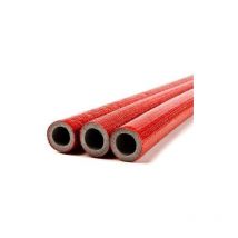 Pepte - 100cm Short Straight Piece 18mm Pipe Red Insulation Lagging Wrap 6mm Thick Foam