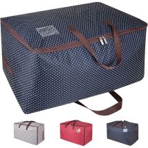 100L Sacs pour vêtements, épais surdimensionnée Organiseur Sac de rangement, Sac de Voyage (Bleu)