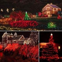 100M 600 led Guirlande Lumineuse Carnaval Mariage Extérieur Jardin Intérieur Éclairage, Guirlande led Arbre Guirlande Lumineuse Guirlande De
