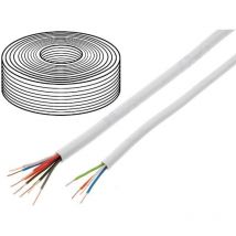 Adnauto - 100m Cable video surveillance - ytdy - cuivre - 4x0.5mm - blanc
